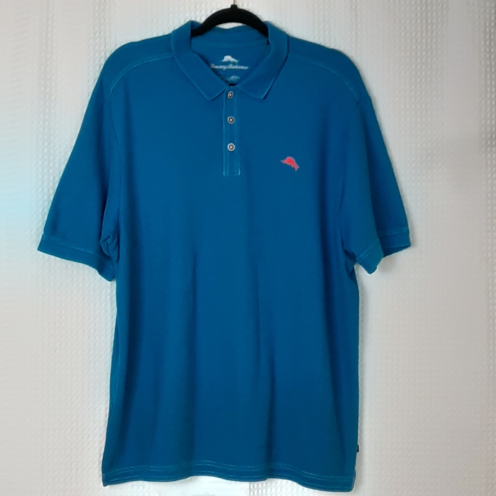 Tommy Bahama Marlin Supima Polo Shirt Size L